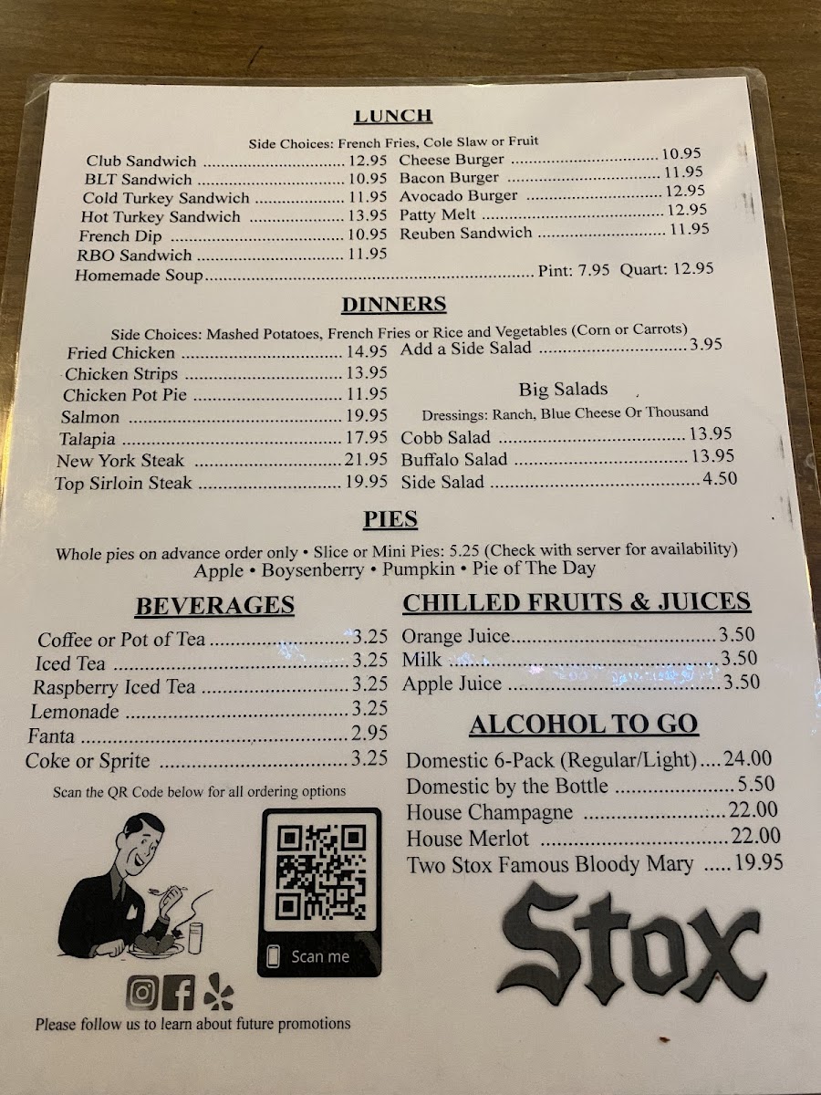 Stox Restaurant Bakery & Bar Menu - Image 4