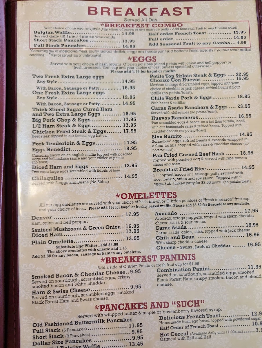 Stox Restaurant Bakery & Bar Menu - Image 6